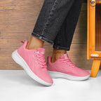 Damen Sportliche Lifestyle Sneakers aus atmungsaktivem Mesh mit dämpfender Sohle