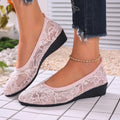 Damen Ballerinas mit filigranem Spitzenbesatz und rutschfester Sohle R&B