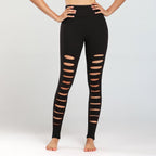 Damen Sportleggings mit aufregenden Cut-Outs und hohem Bund