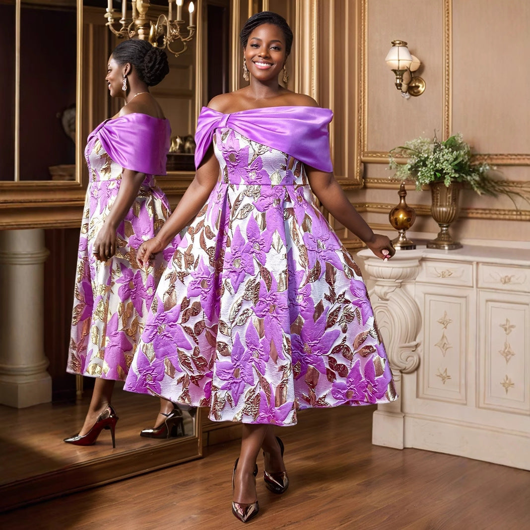 Damen Glamouröses Abendkleid mit Drapierung R&B