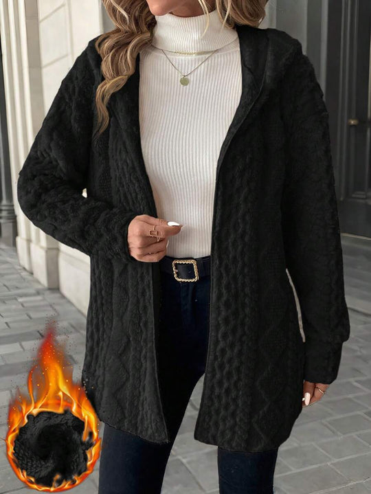 Damen Fleece-Jacke mit luxuriösem samtigem Touch R&B