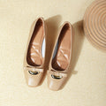 Damen elegante Ballerinas mit modischer Schnallenapplikation