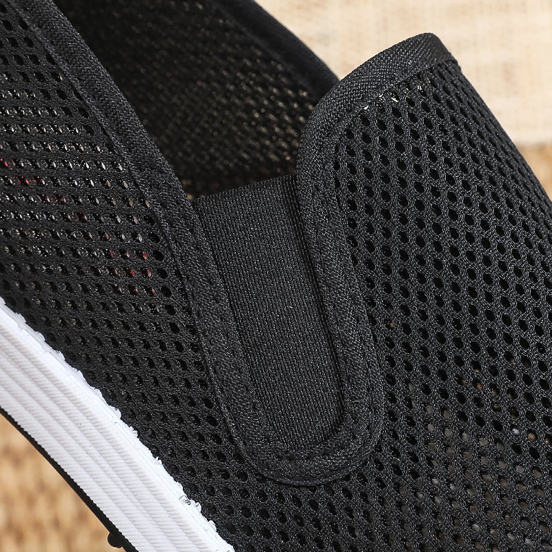 Damen Luftige Slip-On Schuhe aus Netzmaterial
