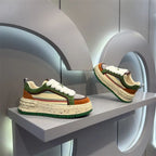 Damen Sportliche Sneakers mit modischem Mehrfarbendesign und flexibler Plattformsohle R&B