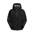 Herren wasserabweisende Funktionsjacke mit verstellbarem Kapuzensystem und mehrfachen Reißverschlusstaschen