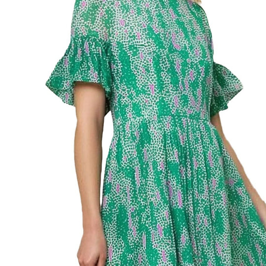 Damen Midi Kleid mit luftigen Rüschenärmel von R&B