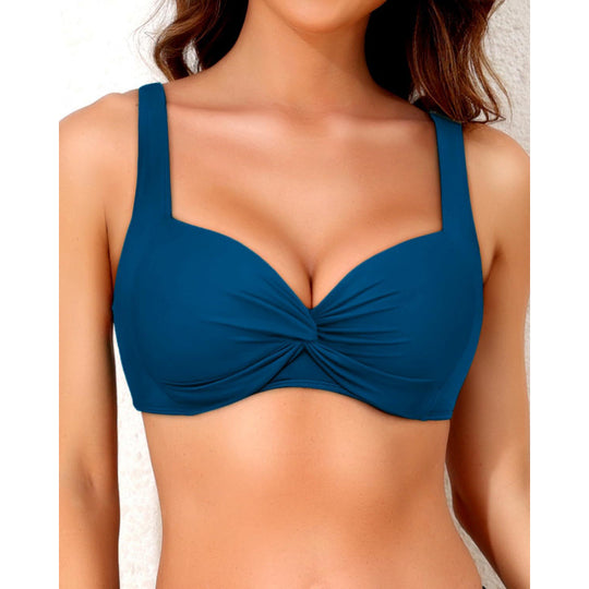 Damen Sportliches Bikinioberteil mit modischem Twist-Design R&B