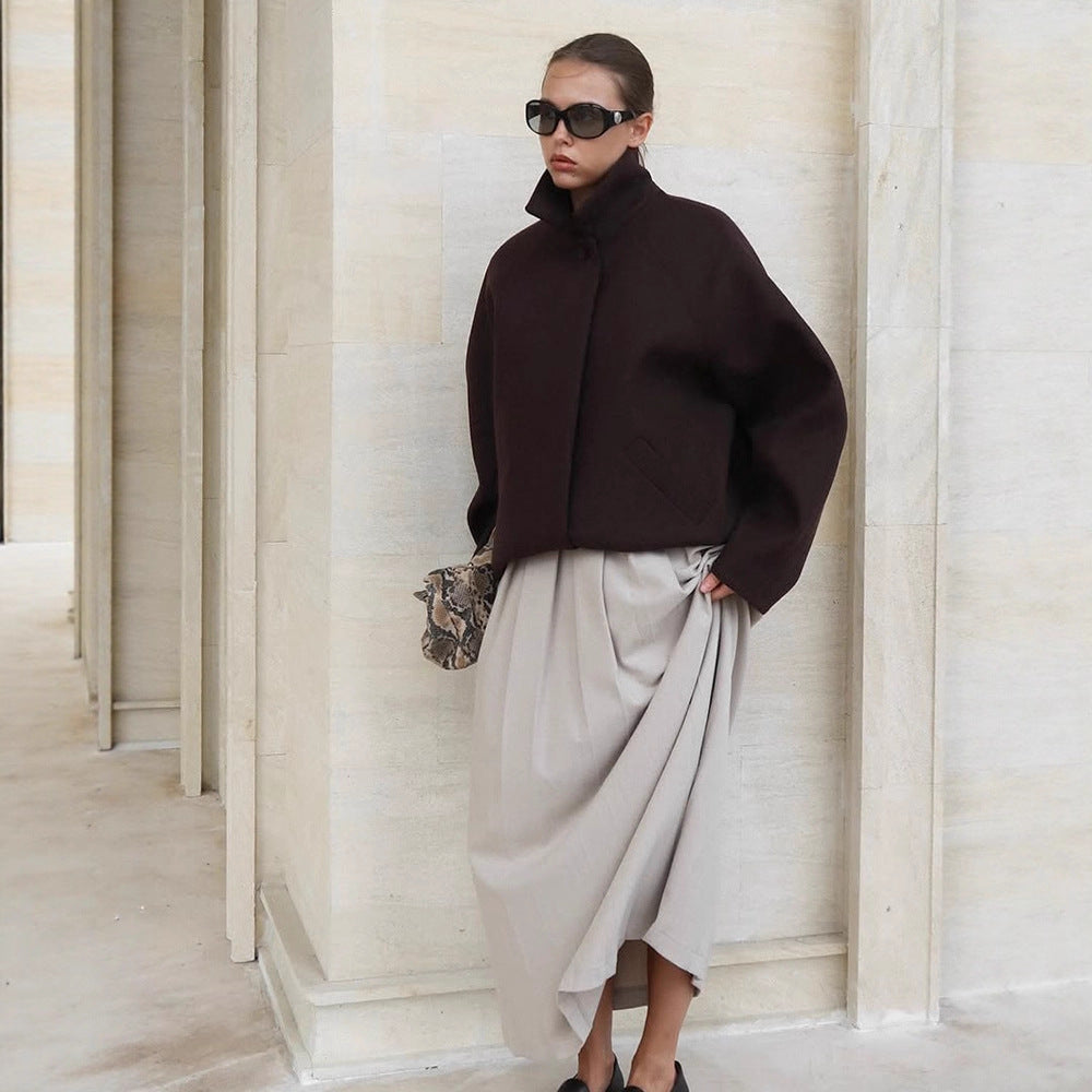 Damen Oversized Mantel R&B