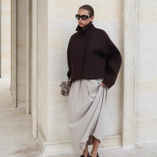 Damen Oversized Mantel R&B