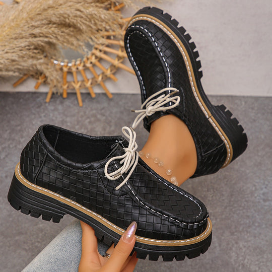 Damen Gepolsterte Schnürschuhe mit modischem Wabenmuster R&B