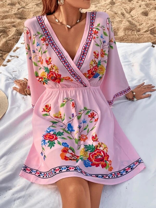 Damen Sommerliches Kleid mit raffinierten Stickdetails R&B