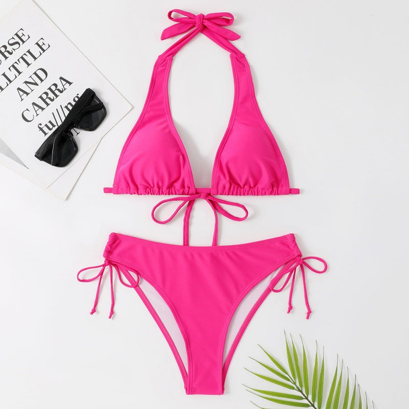 Damen Triangel-Bikini mit verstellbarem Halterdesign und seitlichem BindR&Band R&B