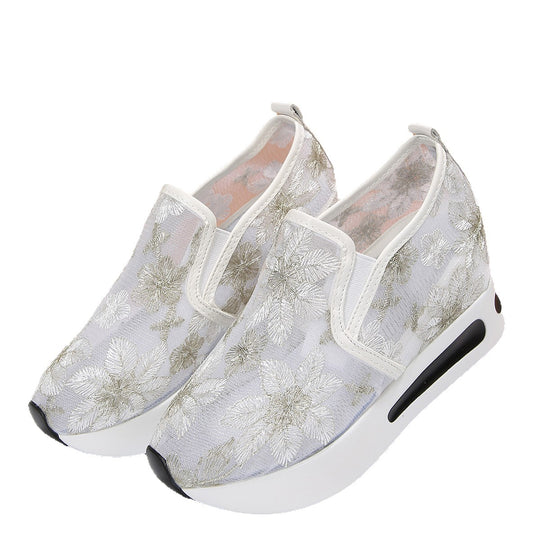 Damen Modische Sneaker mit floralem Design R&B