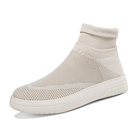 Damen Atmungsaktive Stricksneaker mit hohem Kragen R&B