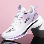 Damen Sportliche Laufschuhe mit atmungsaktiver Oberflächenstruktur und dämpfender Sohle R&B