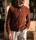 Herren luxuriöse Wildlederjacke R&B
