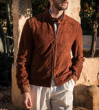 Herren luxuriöse Wildlederjacke R&B