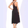 Damen Maxikleid mit eleganten Spaghettiträgern und lässigem Schnitt R&B