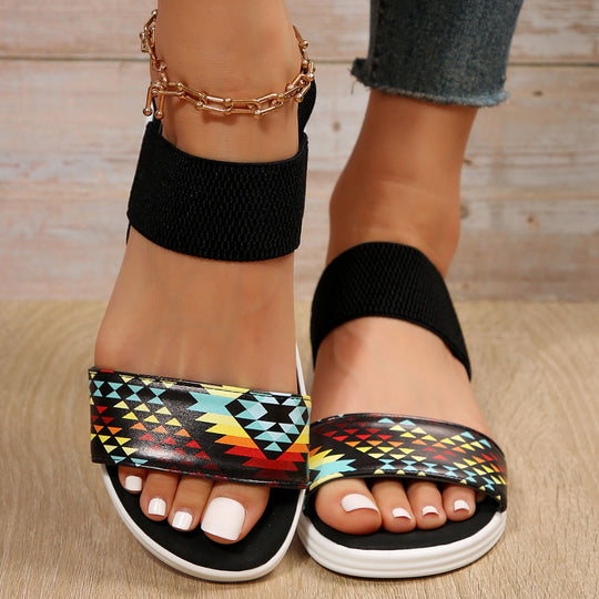 Damen Sportliche Sandalen mit verstellbaren Riemen und rutschfester Sohle R&B