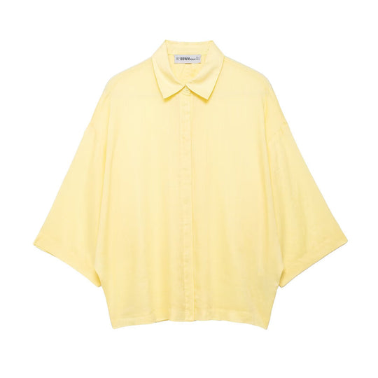 Damen Oversized-Bluse mit modernem Schnitt und praktischen Knopfdetails R&B
