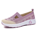 Damen Cushioned Slip-On Sneakers mit atmungsaktivem Obermaterial R&B