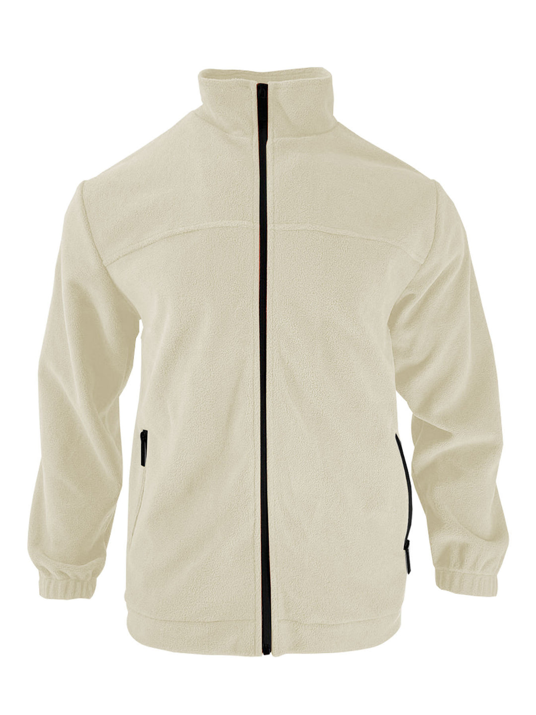 Herren Fleecejacke mit hohem Kragen und praktischen Reißverschlusstaschen R&B