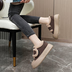 Damen Sportliche Sneaker mit flauschigem Innenfutter und rutschfester Sohle R&B