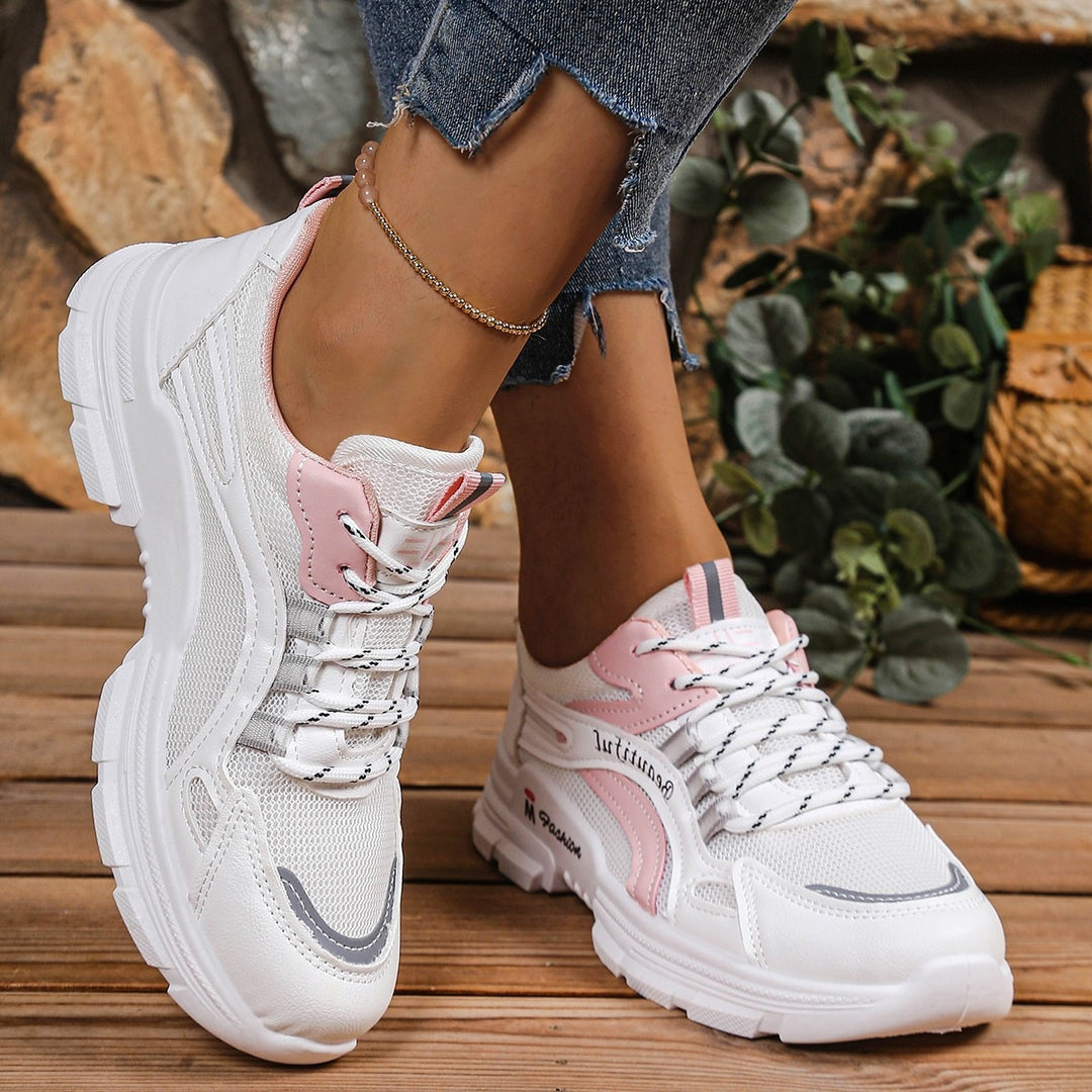 Damen Komfortable Fitness-Sneaker mit atmungsaktiver Oberflächenstruktur R&B