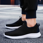Damen nan minimalistischer Schlupf-Freizeitschuh mit vorderer Zuglasche, gepolstertem Knöchelkragen und flexibler Adaptivsohle R&B