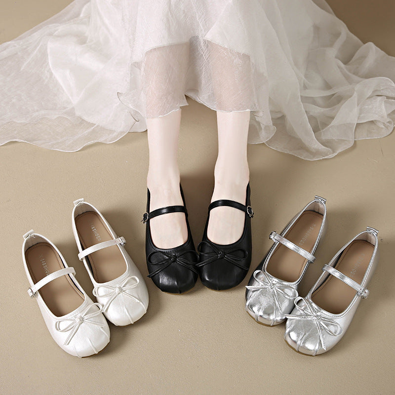 Damen Ballerinas mit verstellbarem Riemen und schickem Schleifen-Detail R&B