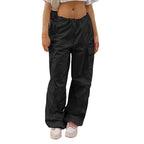 Damen Bequeme Cargo-Hose mit elastischem Bund und praktischen Taschen R&B