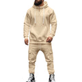 Herren nan Kapuzensweatshirt- und Jogger-Set im Cargo‑Stil mit kurzem Brustreißverschluss und aufgesetzten Klappentaschen R&B