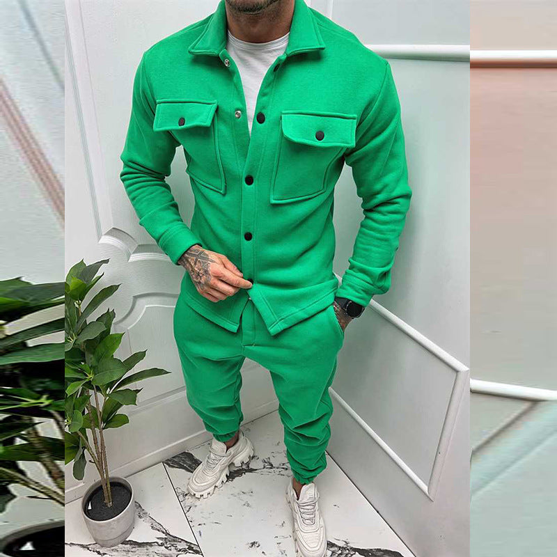 Herren Freizeit-Anzug mit praktischem Schnitt und Taschen R&B