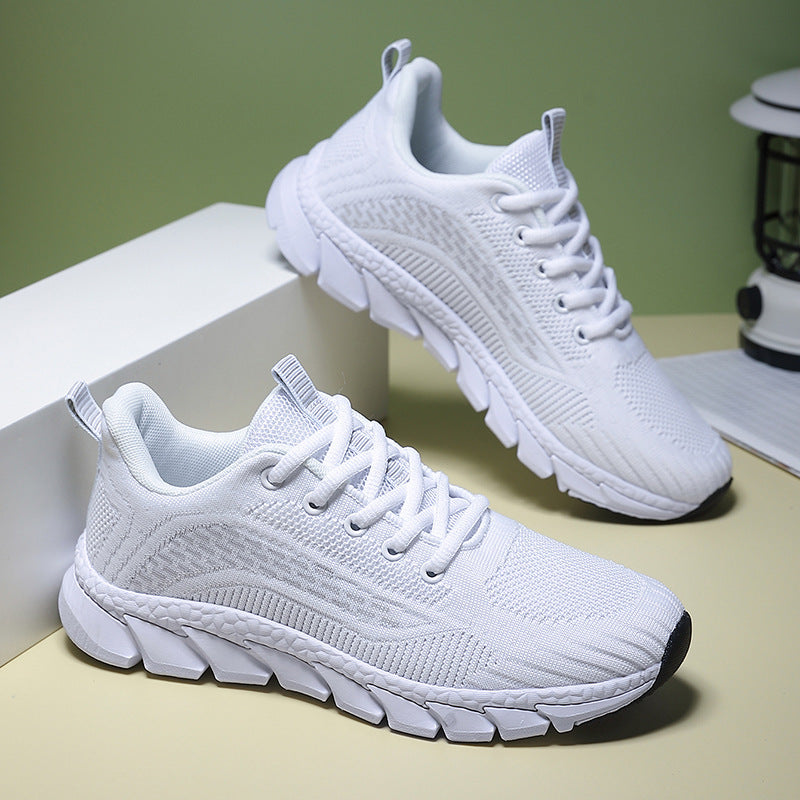 Damen Lauf-Sneaker mit atmungsaktivem Mesh-Obermaterial und rutschfester Sohle