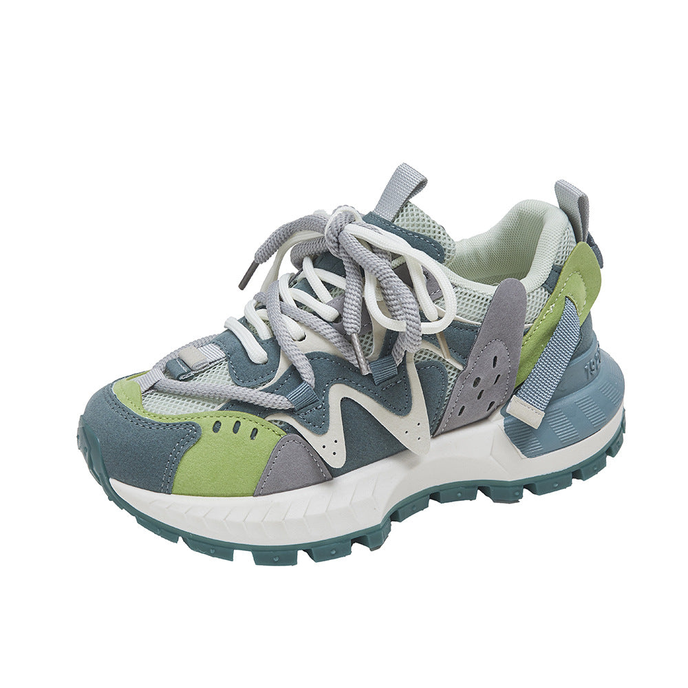 Damen sportliche Sneakers mit atmungsaktiver Obermaterialstruktur und rutschfester Sohle R&B