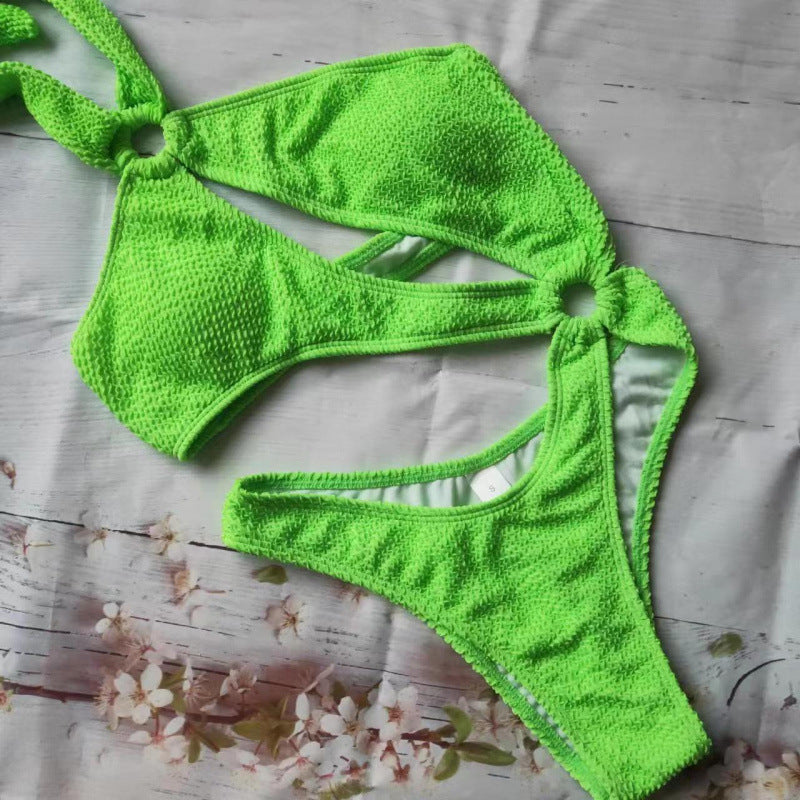 Damen Triangel-Bikini mit aufregendem Cut-Out und elastischem Stoff R&B