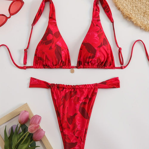 Damen Triangel-Bikini mit komfortablen verstellbaren Trägern R&B