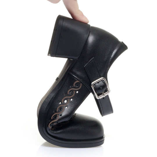 Damen Ballerinas mit verstellbarem Riemen und dekorativem Schnitt R&B