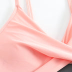 Damen Einteiler Badeanzug mit modischem Wickeldesign und figurformender Wirkung R&B