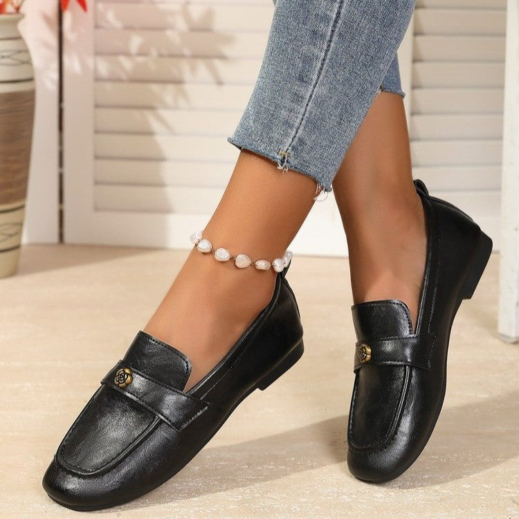 Damen Mokassins mit elegantem Goldakzent und weichem Fußbett R&B