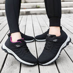 Damen Atmungsaktive Sport-Schuhe mit Klettverschluss und rutschfester Sohle R&B