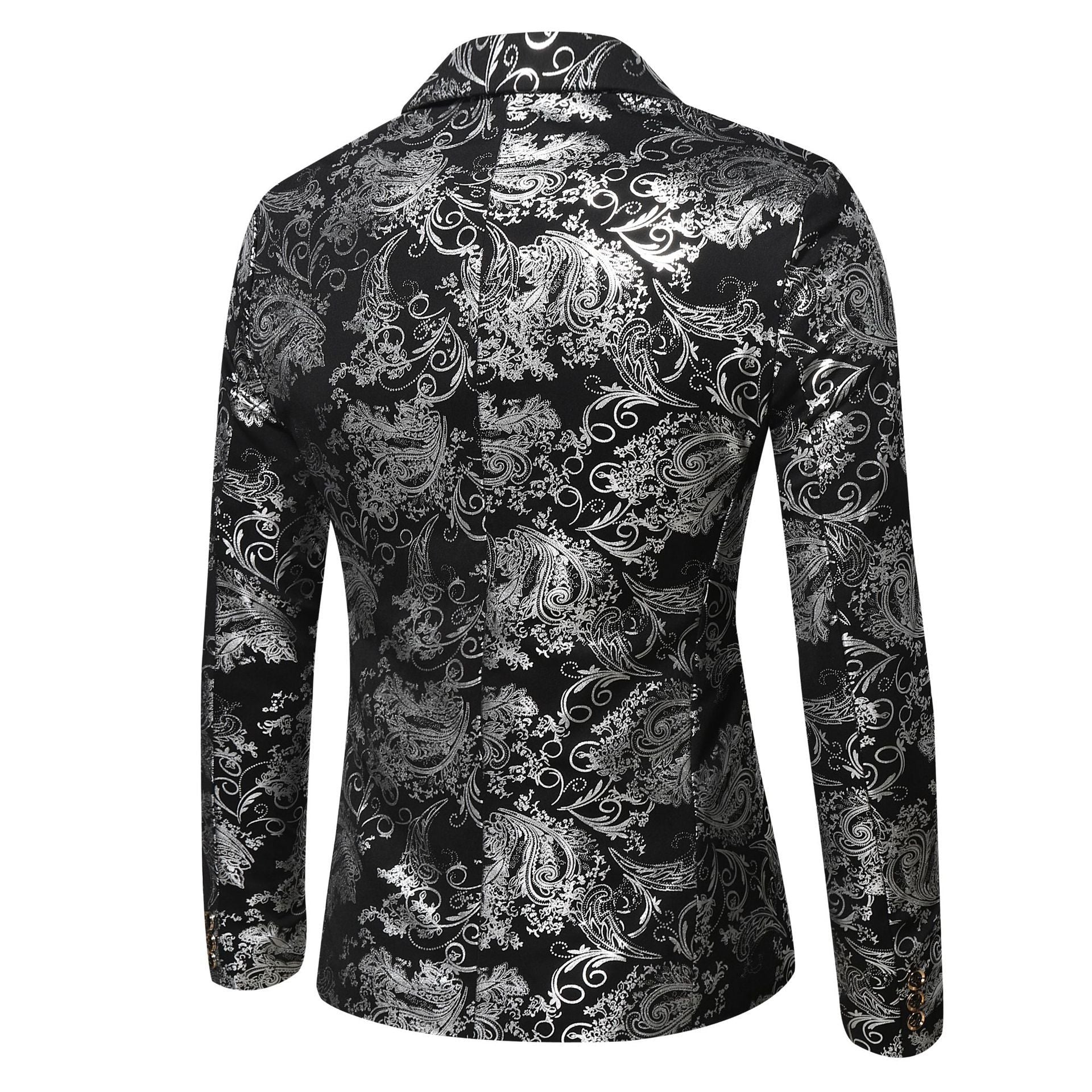 Damen eleganter Blazer mit floralem 3D-Design