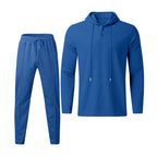 Herren sportives Hoodie und Jogginghose Set im strukturierten Design R&B