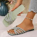 Damen Glamouröse Riemchen-Sandalen mit funkelnden Strassdetails R&B