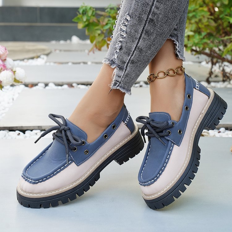 Damen Bequeme Boots mit trendigem Schnürdesign und robustem Profil R&B