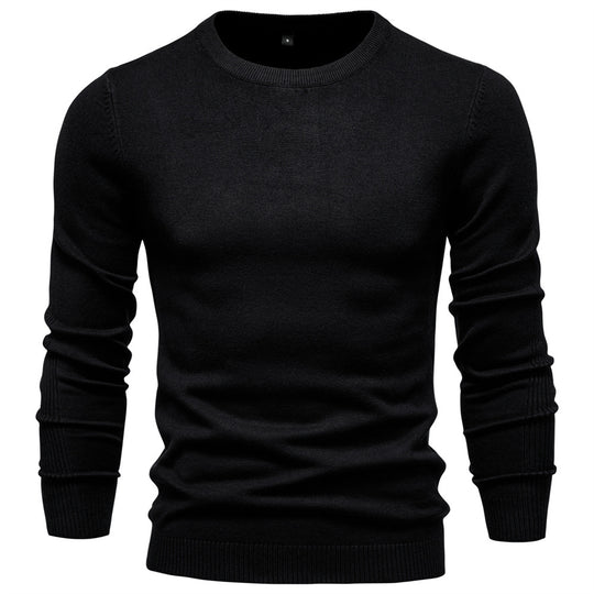 Herren Rundhals Pullover aus hochwertiger Baumwolle R&B
