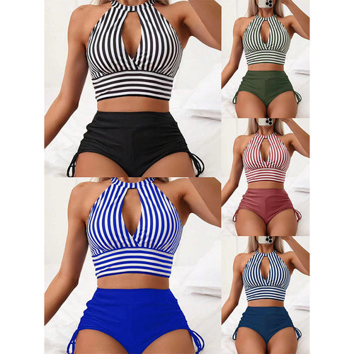 Damen Bikini mit hoch geschnittenem Slip und raffiniertem Cut-Out R&B