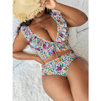 R&B | Großer bedruckter geteilter Bikini