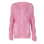 Damen Grobstrickpullover mit luftigem Schnitt und innovative Struktur R&B