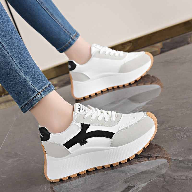 Damen Sportliche Chunky Sneaker mit dämpfender Laufsohle und modischem Design R&B